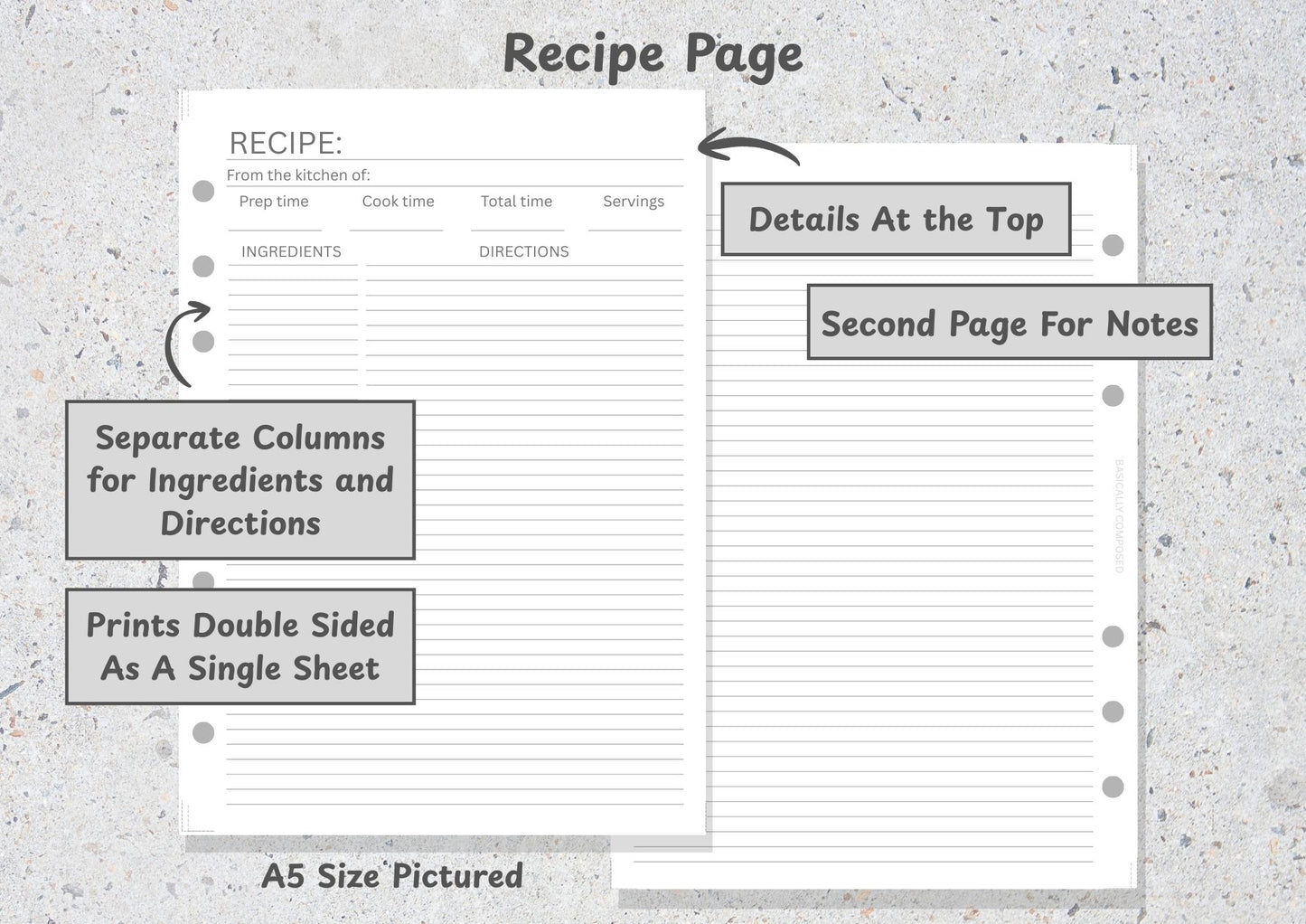 Recipe Page