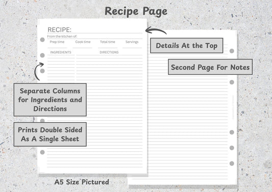 Recipe Page